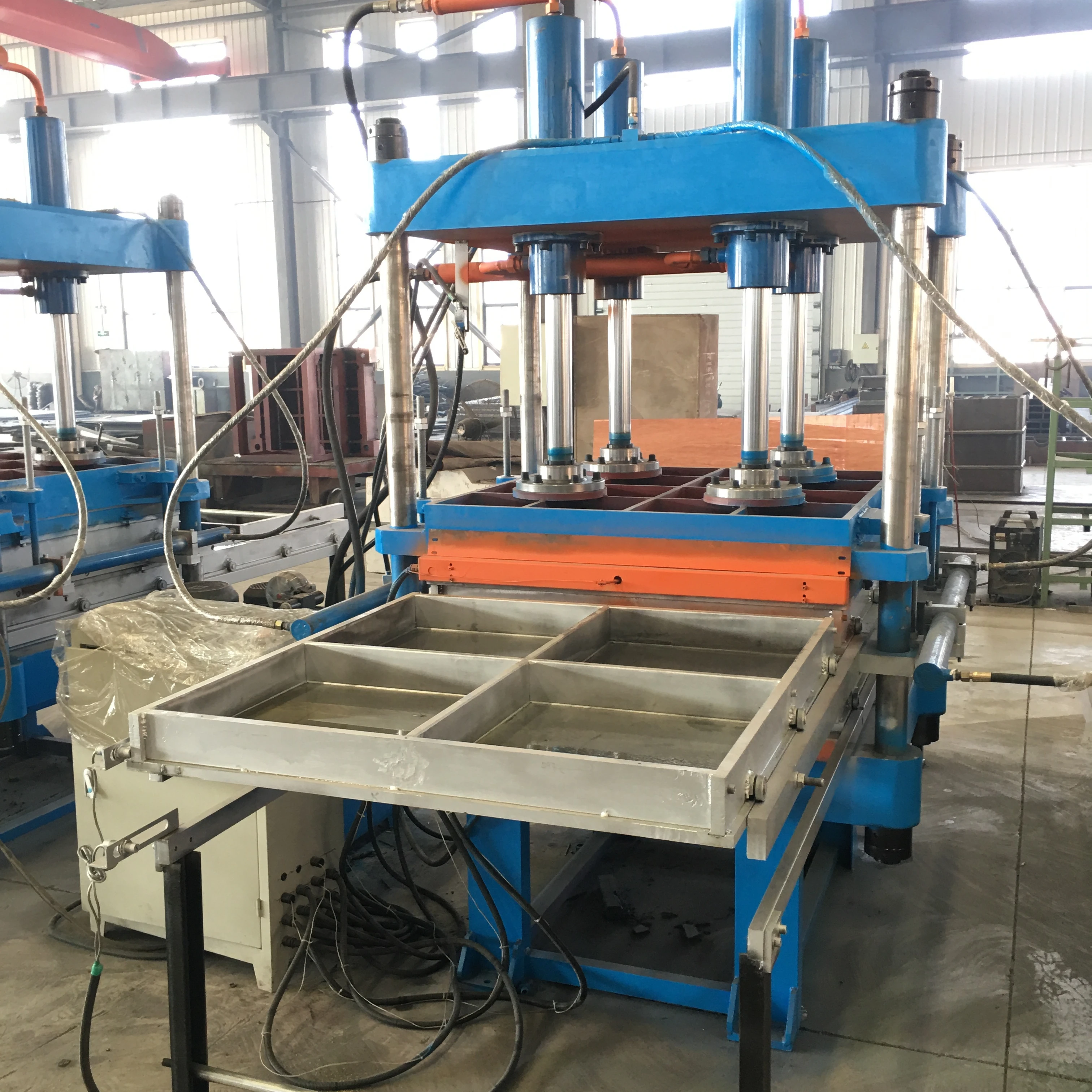 High Quality rubber floor tile making machine gym rubber floor tile press machine with mould