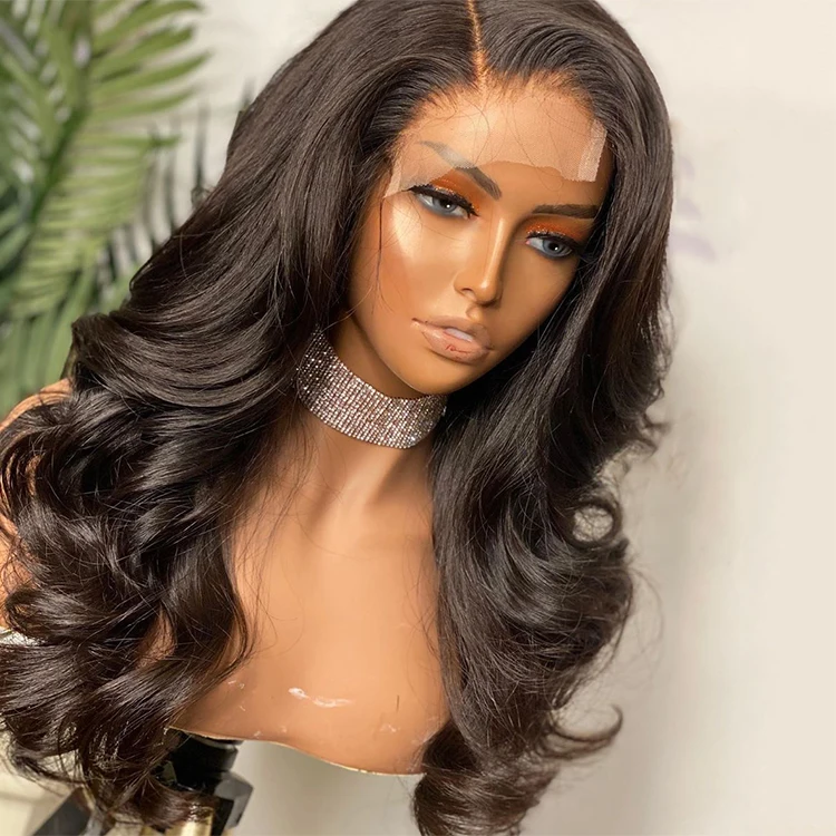 Pre Plucked 5x5 Human Hair Lace Frontal Wig 200% Density Body Wave 13x6 Lace Wig Hd Lace Front Wig With Baby Hair