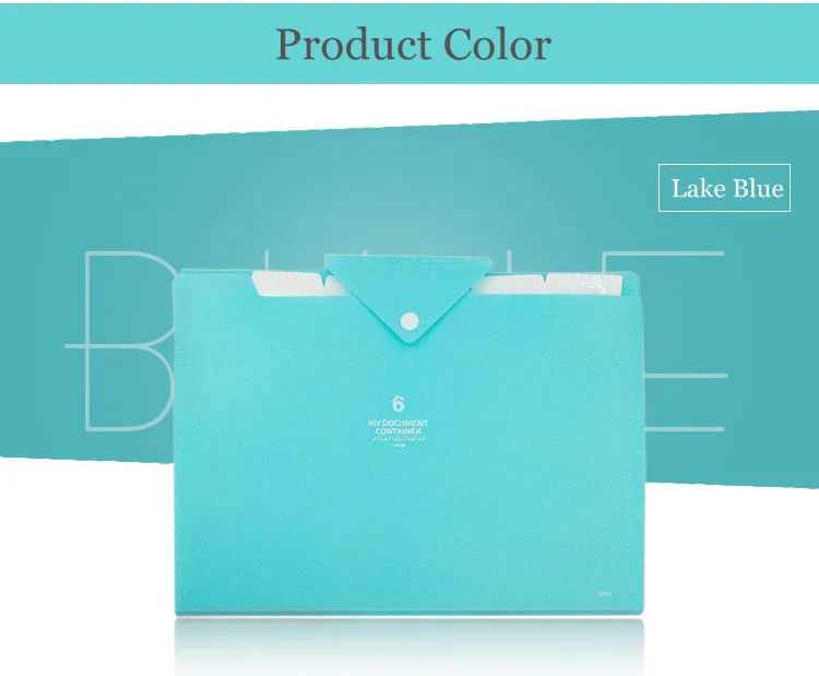 Customized Office Stationery Document PP Plastic Expanding File Folder Organizer With Pocket