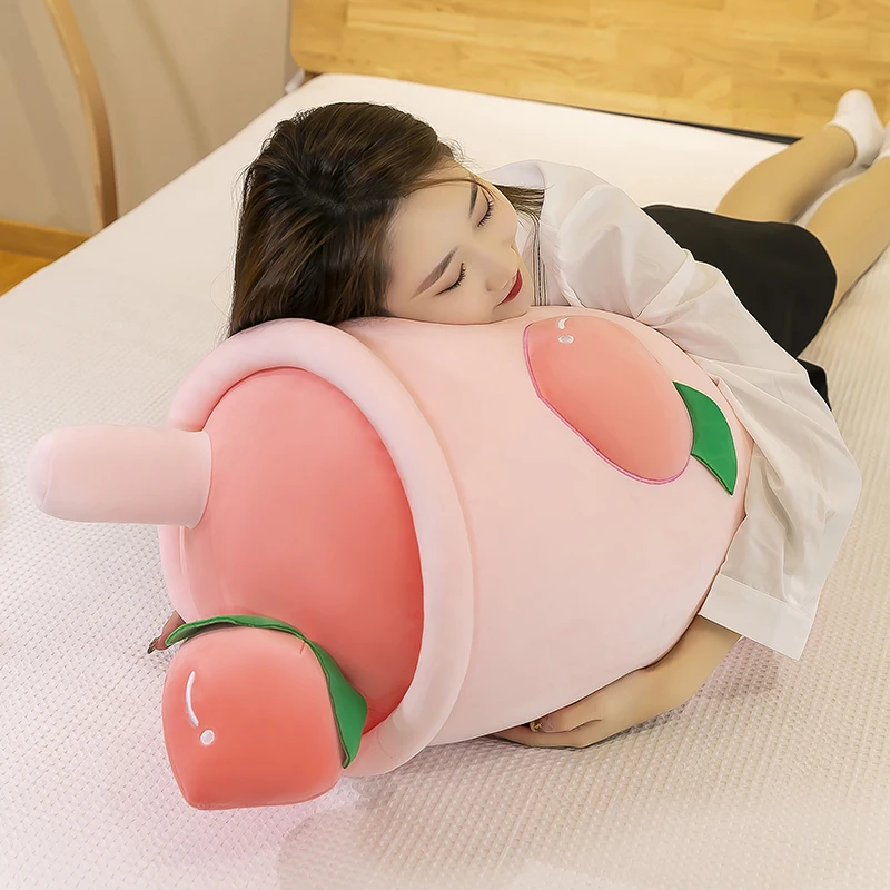 high quality New cute simulation fruit sleeping pillow milk tea cup doll soft plush toy