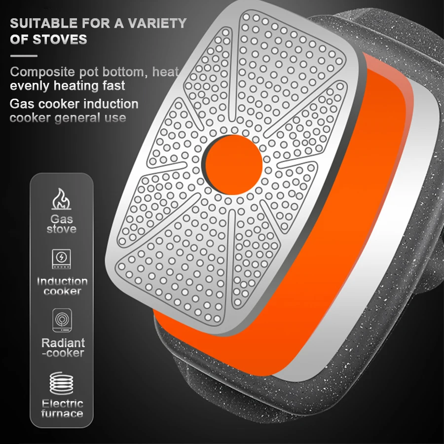 Multi-functions Kitchen Cooker 32cm 6L Extra Large Medical Stone Aluminum Alloy 2 Layer Food Fish Oval Steamer Pot