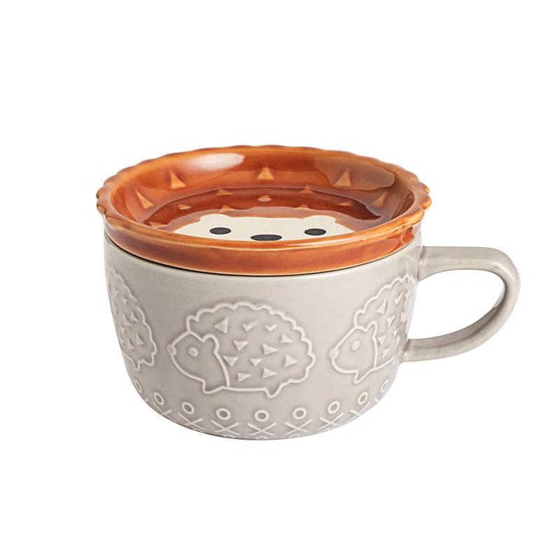 Cute design Ceramic Cat Cartoon Creative Tea Milk Cups Animal Pattern Mugs Unique Coffee Ceramic Mug