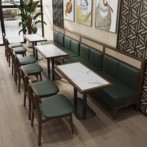 Hot Selling Commercial Furniture Dinner Wooden Marble Metal Kitchen Dining Wood Restaurant Table top