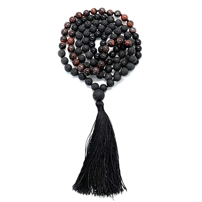 
Fashion Faith Inspriational Jewelry Tassel Pendant Colorful Beaded Yoga Necklace 