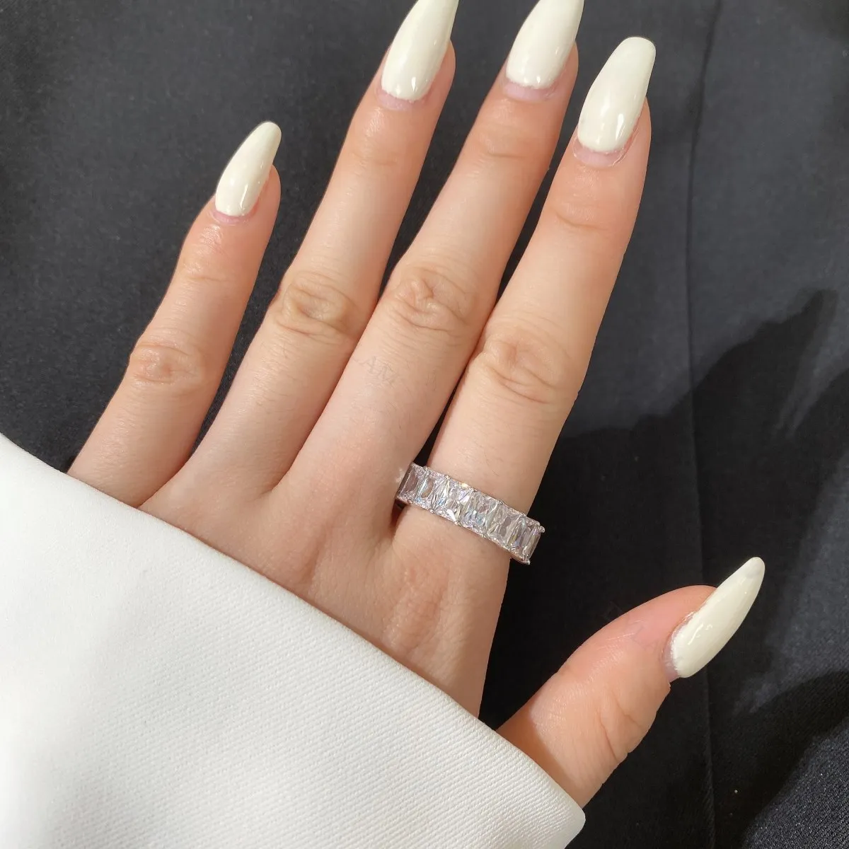 Dylam Tarnish Free Luxury elegant Weeding Series Hot Sale Rhodium and gold plated Zircon 925 sterling silver Rings for Marriage