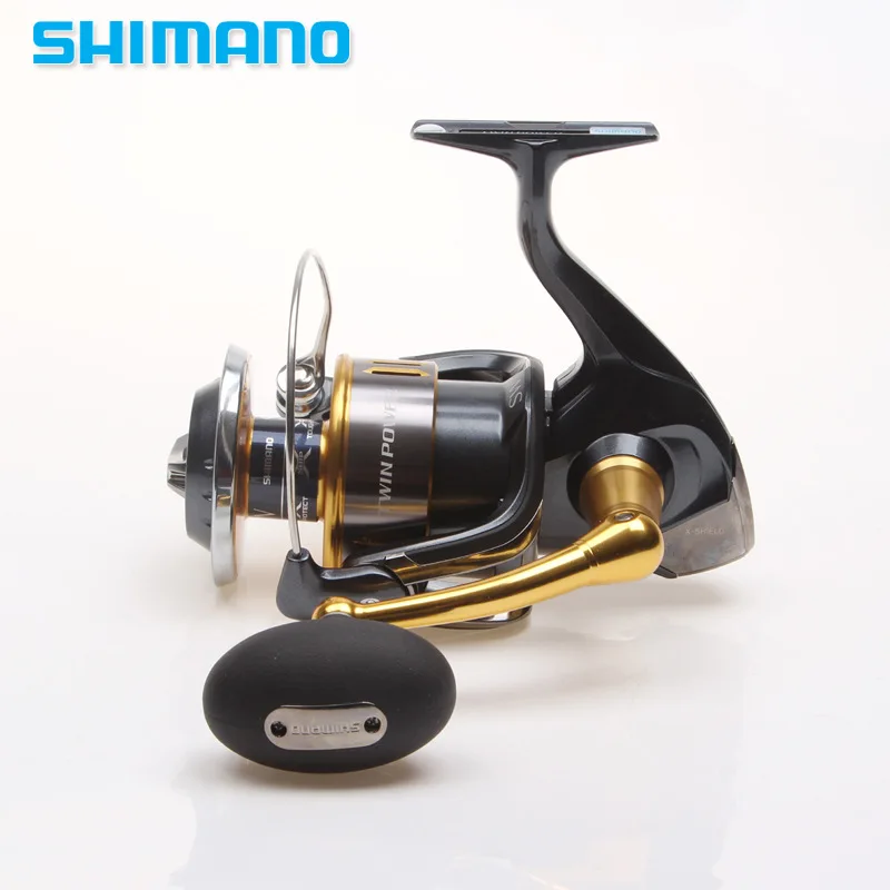  Shima-no TWIN POWER SW Series 4000 5000 6000 8000 100000 140000 Aluminum Metal Spool Waterproof Saltwater Spinning