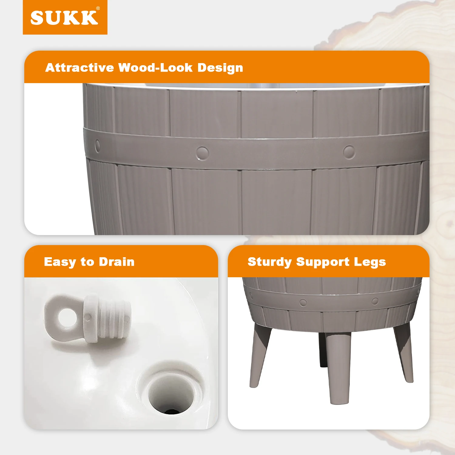 Portable small 9.8 gallon cooler ice bucket dirnks cooler box table