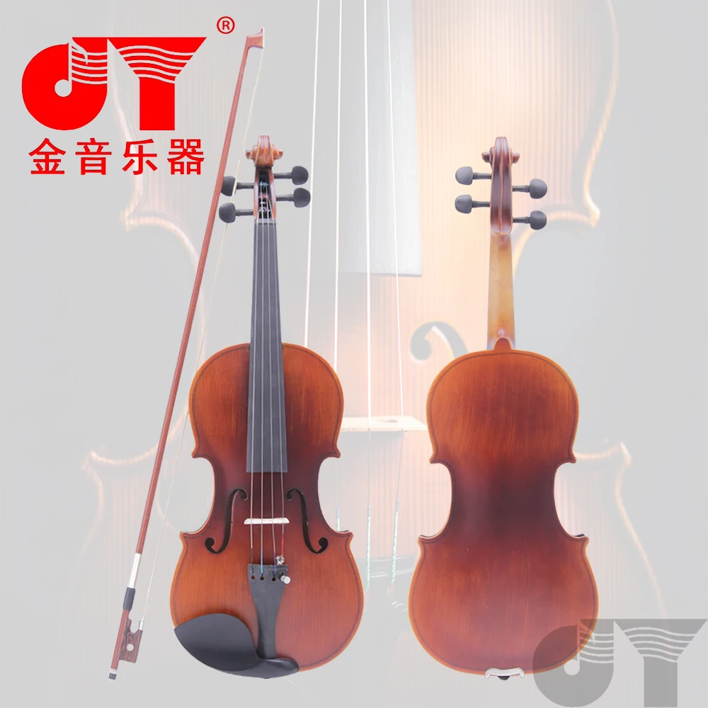 Оптовая продажа из Китая 4/4 3/4 1/4 1/2 1/8/1/10 скрипка лианы фанера корпус кленовый мост глянцевая Высококачественная дешевая