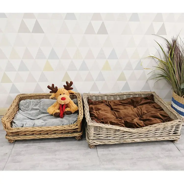 Dog Nest Pet Beds Wicker Pet Beds Household Pets Nest Tent Eco-Friendly Wicker Cat Furniture