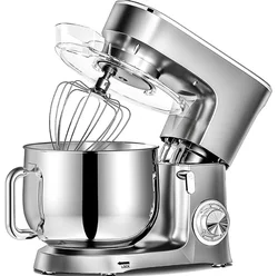 8 Liter Household Chef Machine Stainless Steel Kneading Grinder Automatic Multi-Speed small Silent Mixer Blender