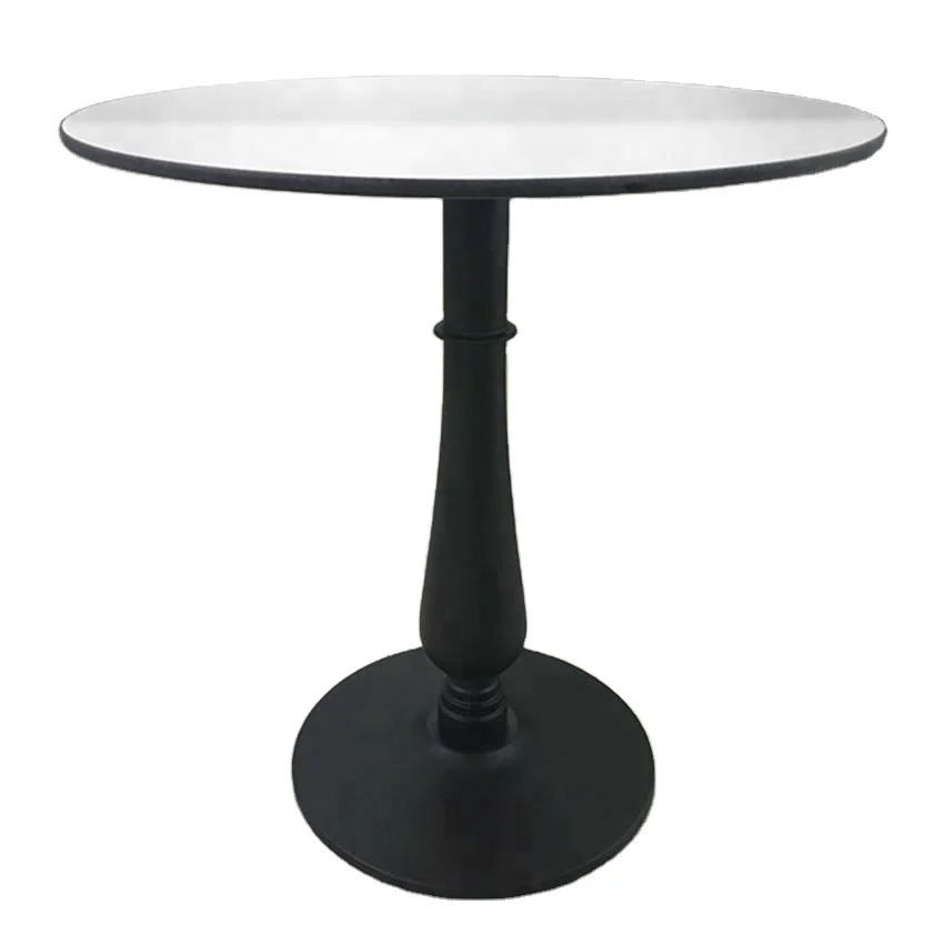 Coffee Metal Table With Cross Top and Durable