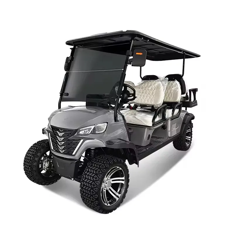 Tong Cai 2024 New 4+4 road off wheelsc new off road electric 4+2 Seater Golf Carts Electric Golf Kart
