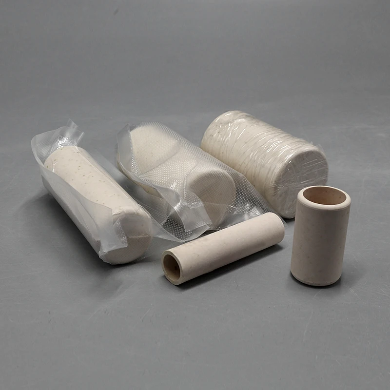 High Quality Calcium Oxide Ceramic Crucible Has Good Stability Cao Od65*Id58*L103mm