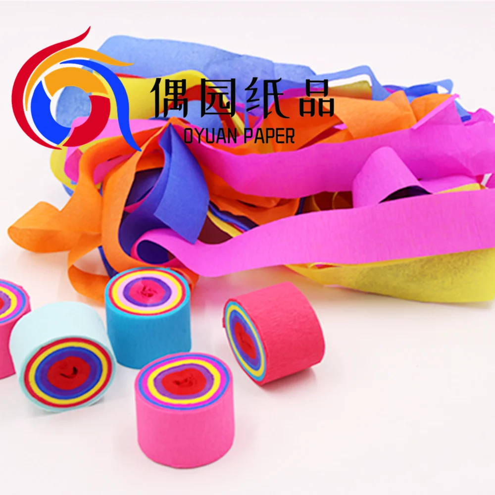 Gift Wrap Paper Tissue Wrapping Paper Colorful Crepe Paper Streamer For Birthday Party Backdrop Decorations
