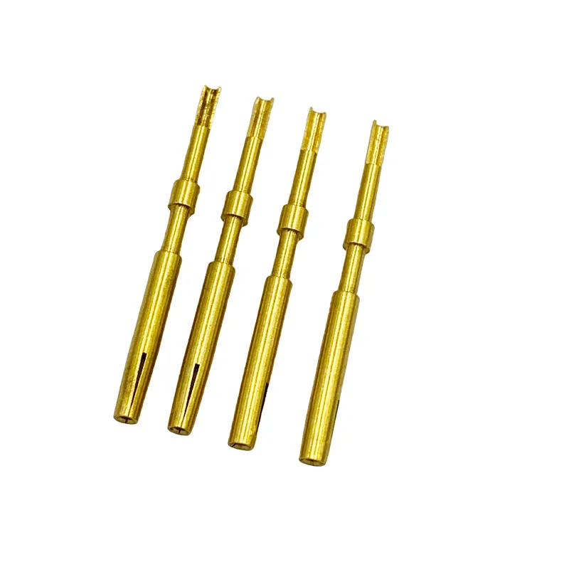Контактные контактные штифты разъема 1,0 мм, прямые продажи с завода, твердая игла с внутренним диаметром, латунь