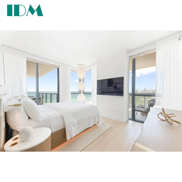 IDM-A342 Wholesale Custom Five Star Luxury Hotel Bedroom Set Modern Hotel Furniture Set