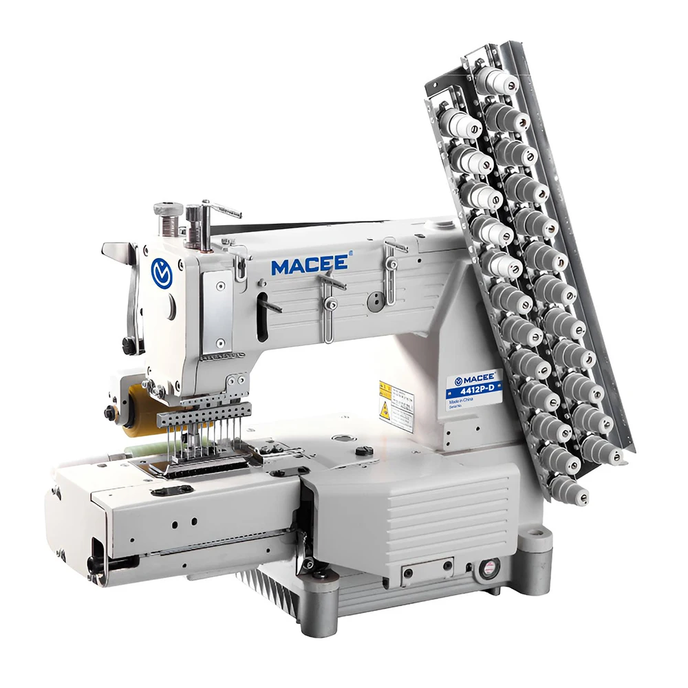 MC 4412P-D direct drive cylinder bed 12 needle double chain stitch sewing machine