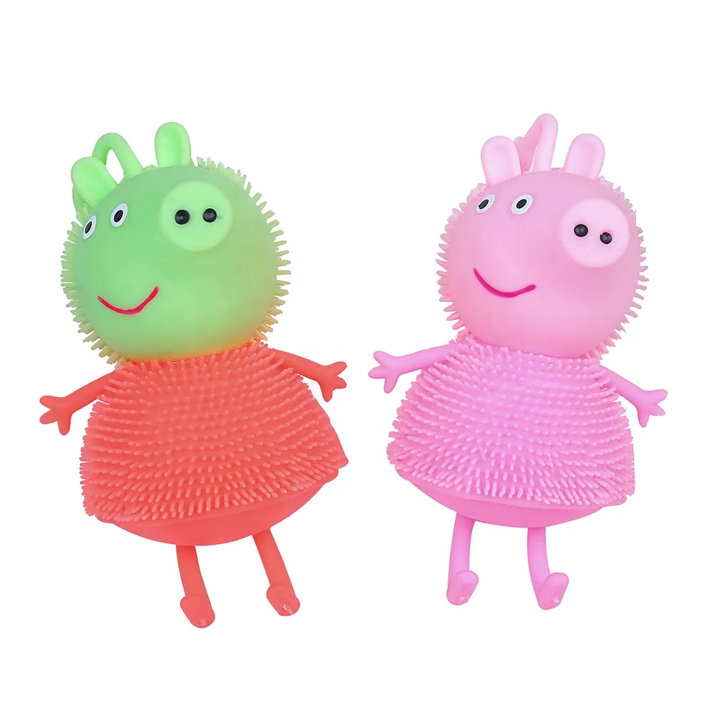 KEHUI Sticky Balls Factory Direct Sales Bouncy Toy Colorful Animal Shape Toy Balls Little Peggy Puffer Ball For Kids