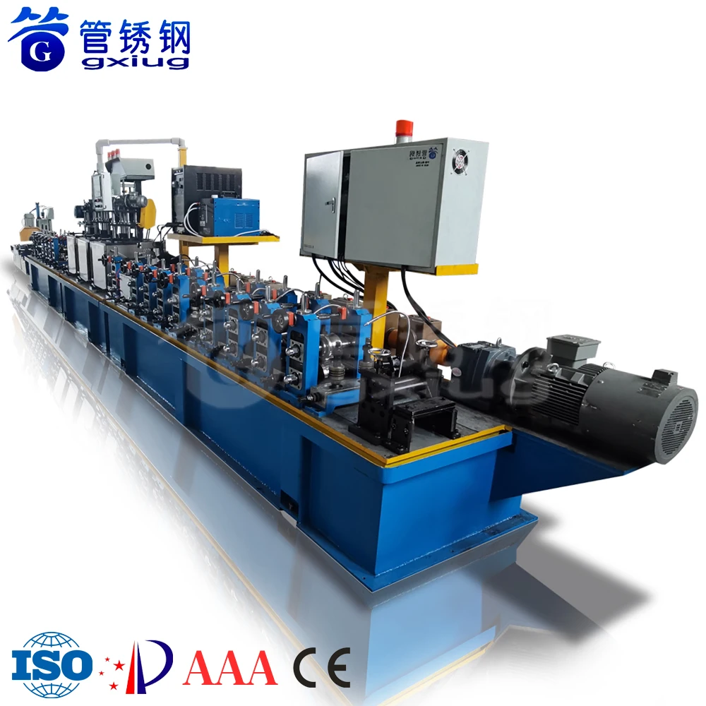 GXG Full Auto Round Pipe Making Machinery Square Plumbing Oval Tubing Pipeline Weld Tube Mill Production Line Manufacturer