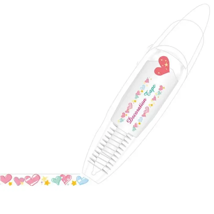Kawaii, канцелярские товары, цветные украшения, милая Корректирующая лента для школы, ручная учетная лента для коррекции цвета