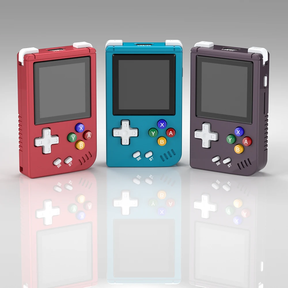 ANBERNIC RGnano 64G Game Player 1.54 Inch Handheld Game Console Adjustable Practical Electronic Toys Linux Games Purple