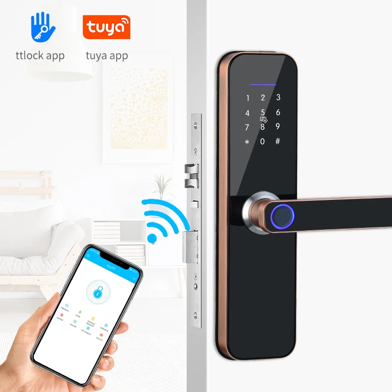 Умный Замок M1 с Wi-Fi и дистанционным управлением биометрический замок со сканером отпечатка пальца защитой от кражи управление доступом к