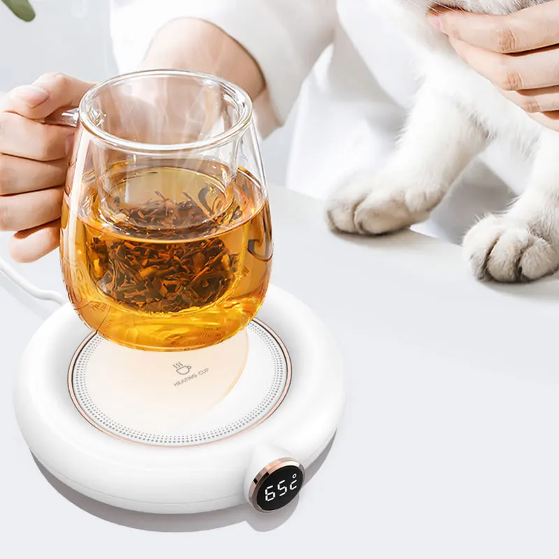 Coffee Tea Cup Heater Warmer Winter Hot Sell Desktop 55 65 75 Degree Constant Temperature Heating Coaster Thermostatic Coaster