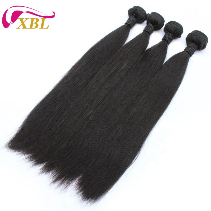 XBL hair factory wholesale price hair bulk ponytails silky straight color ponytail human hair extensions