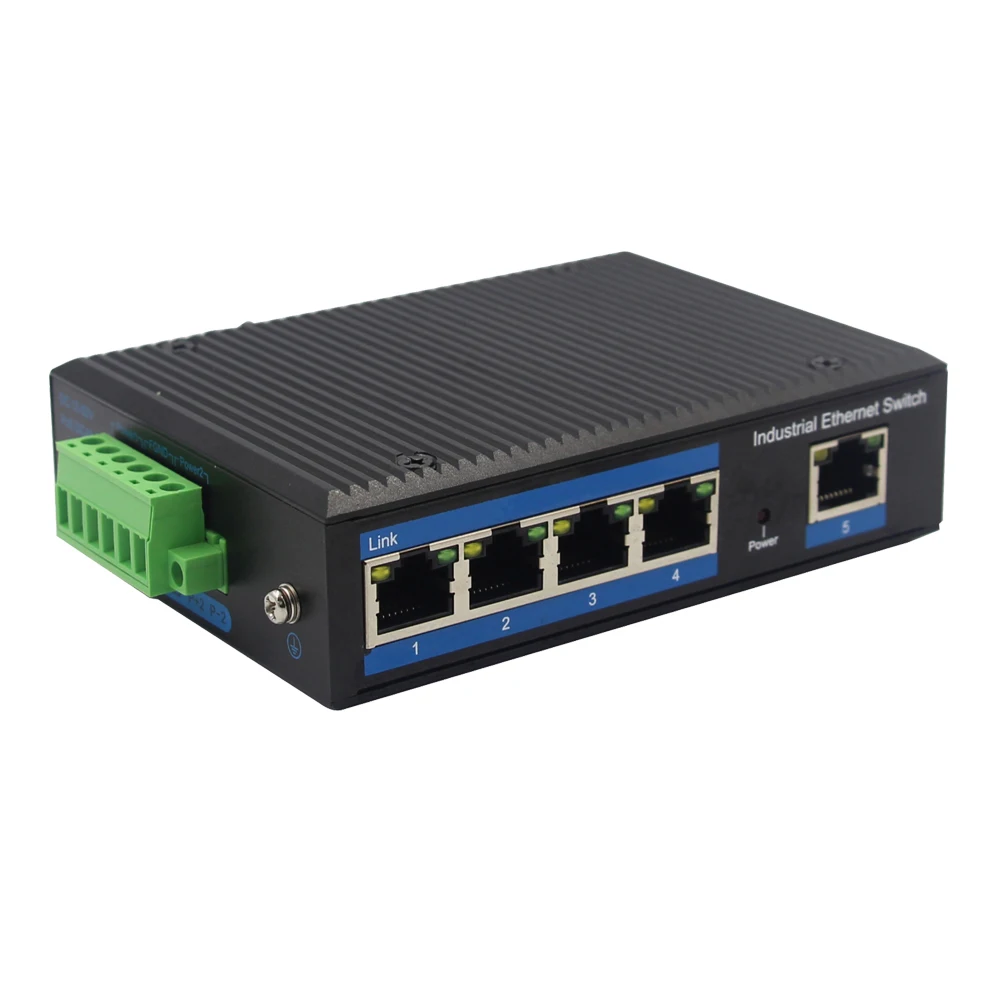 10/100/1000Mbps Industrial Ethernet Switch 5* 10/100/1000M RJ45 port with Din-rail wall mount