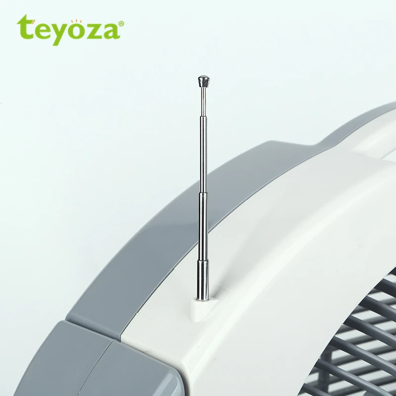teyoza ac/dc portable rechargeable Battery powered box fan solar power with radio and