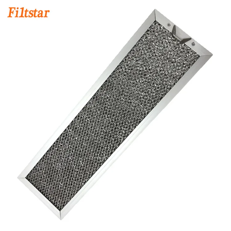 Оптовая продажа, детали капота для плиты, алюминиевый сетчатый фильтр для смазки кухонной бленды
