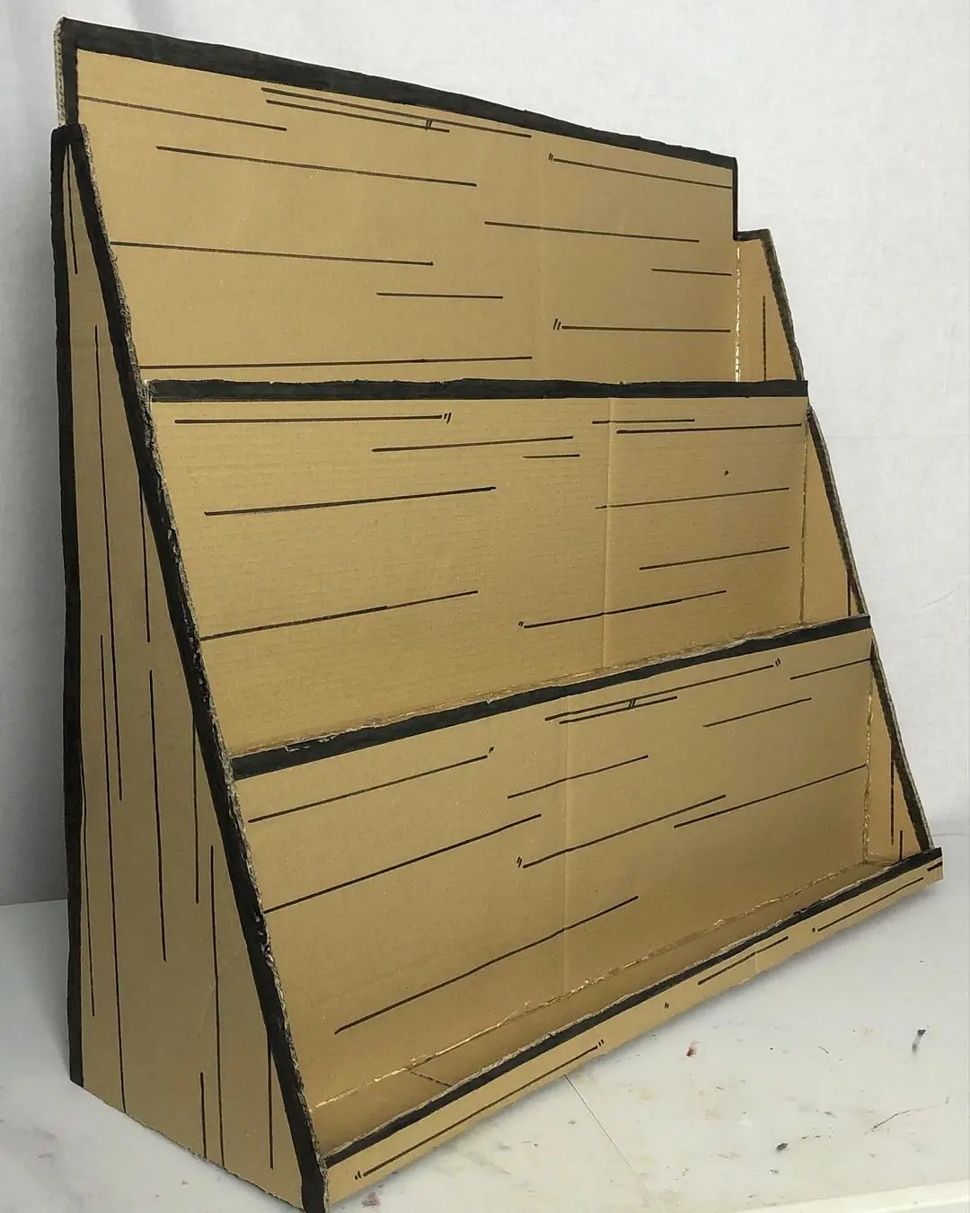 Brand new paper bed hanger storage cabinet paper furniture display rack