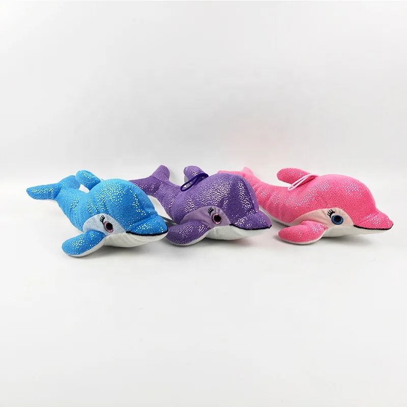Cheap price soft toy factory custom big size stuffed dolphin plush doll cute keychain plush toys