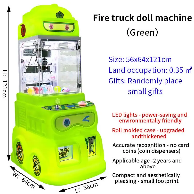Doll Machine Coin Operated Game Machines Mini Plush Toy Claw Joystick Control Claw Crane Machine