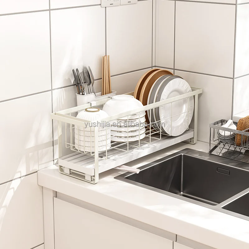 drainer kitchen counter over sink storage holders and dish drying rack utensil cutlery holder for kitchen with swivel spout