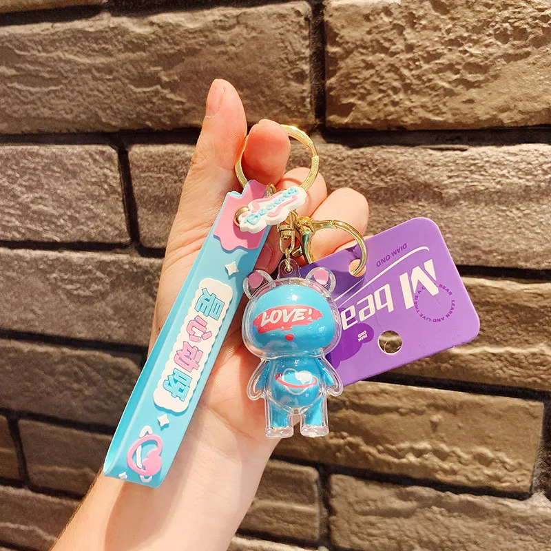 S243 Cute ice ice bear car backpack wholesale hanging ornaments key chain accessories key ring doll pendant key chain
