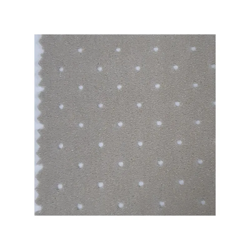 
Factory Direct Supply Circle Punching Suede Fabric For Shoes/ Car Seat 