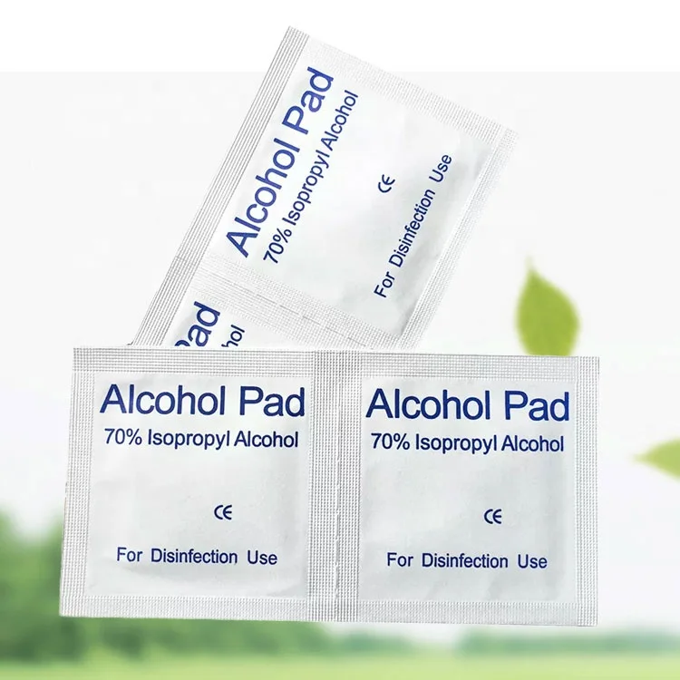 New Type Alcohol Nail Wipes Alcohol 70% Sanitifizing Wipe Individual Antibacterial Alcohol Wet Wipes