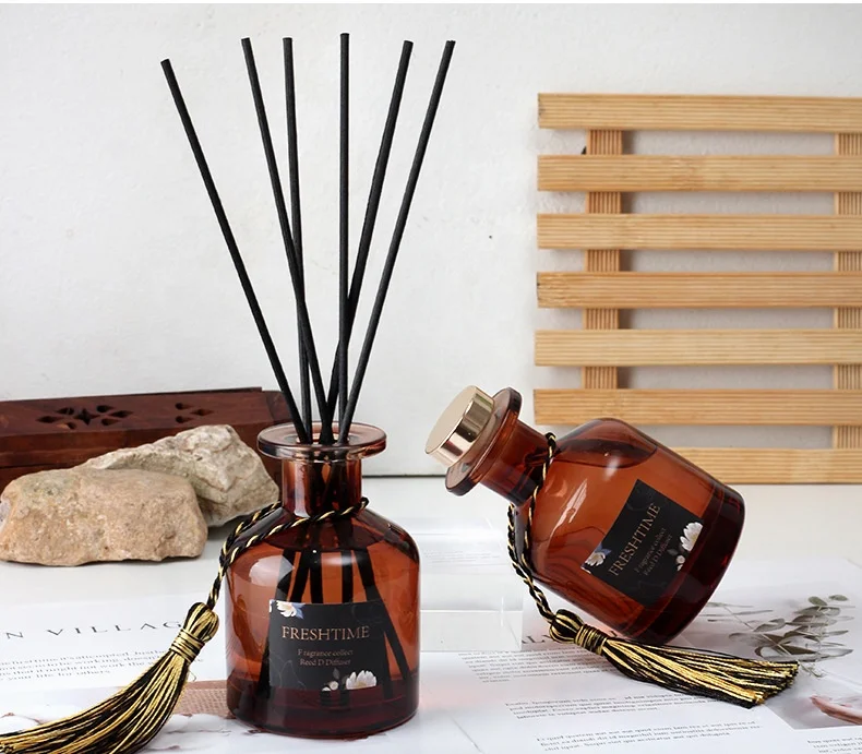 Black Fiber Sticks Diffuser Reed Sticks Diffusion Fragrance Sticks