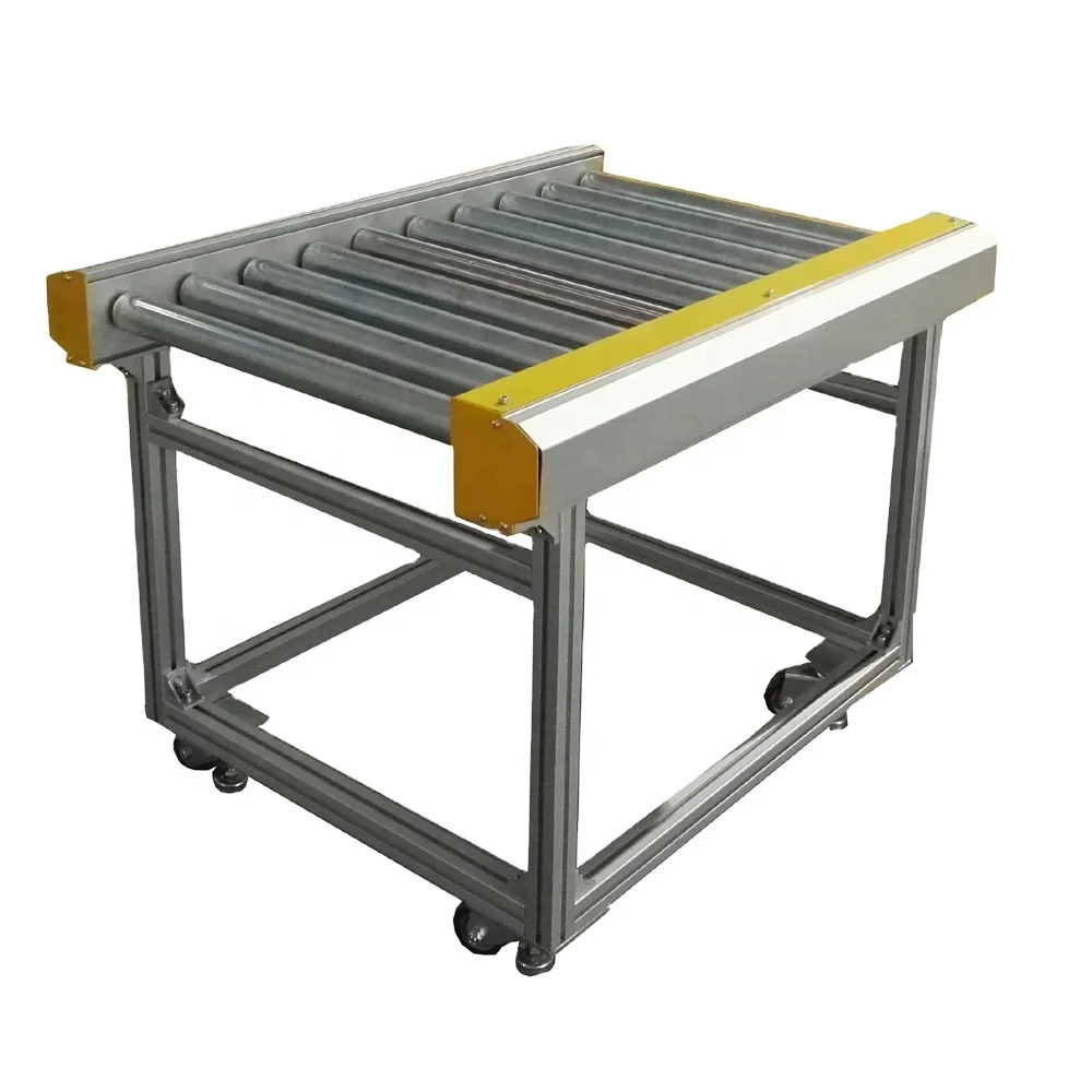 V-ribbed belt drive drum motor roller conveyor line