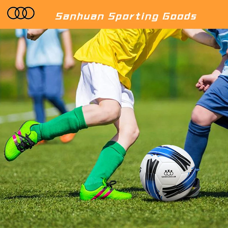 Sanhuan Customized Print Match Quality Foot ball Size 4  Ball size 5 Soccer Balls