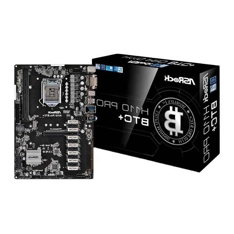 B150 Mining ATX Motherboard for Cryptocurrency Mining with 7 PCIe x1 Slots (B150ATX-A-E)