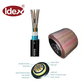 ADSS 48 core fibre optic cable Double jacket single mode OS1 OS2 outdoor
