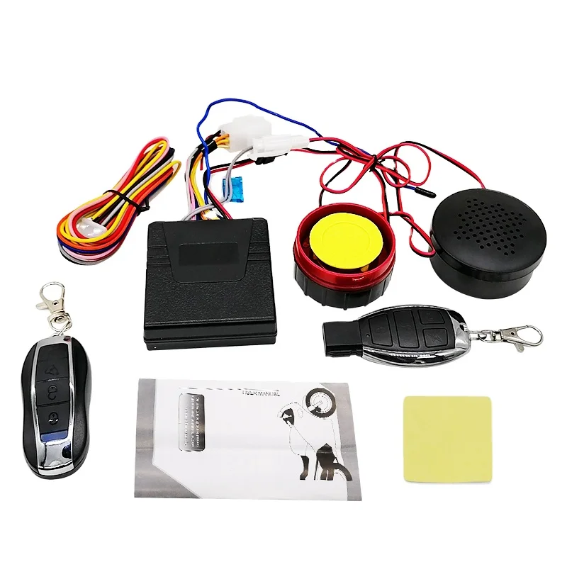 Factory wholesale universal 12V DC motorcycle one way voice talking alarm system security system