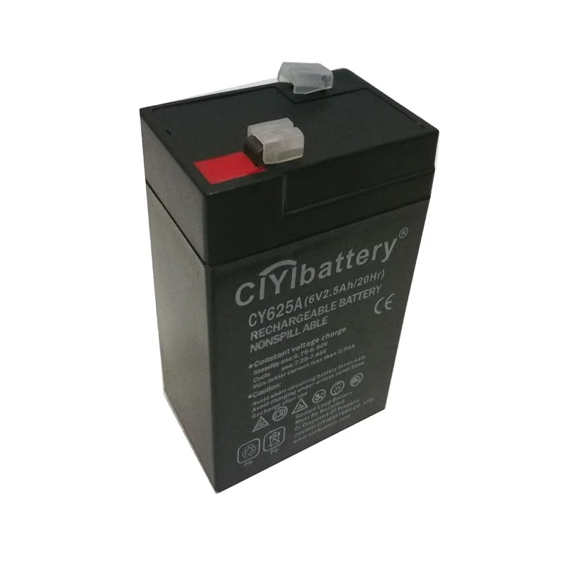 26 Years Quality Maintenance Free Battery Valve Regulated Sealed Lead Acid Battery 6V 2AH
