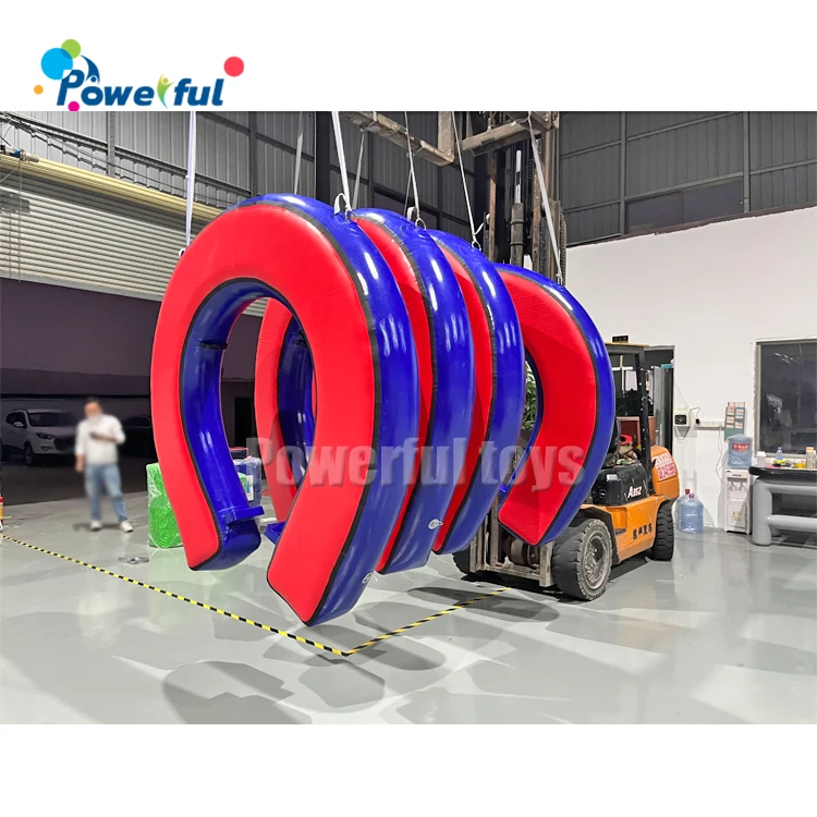 Ninja park inflatable obstacle course block trampoline park ninja warrior obstacles inflatable air bridge