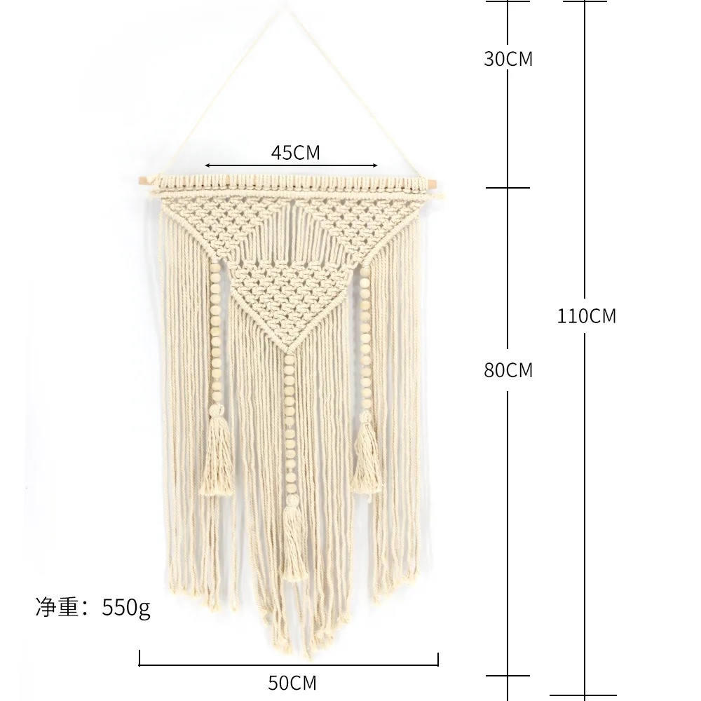 Boho Cotton Knitted acrame Wall Hanging Home Decor Tapestry Wall Hanging