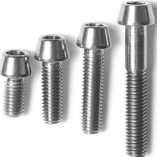 custom titanium bicycle pedal axles screws bolts in titanium screws and nuts