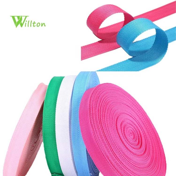 Wholesale webbing pp rope outdoor used webbing strap for nonwoven shopping bag handles pp webbing