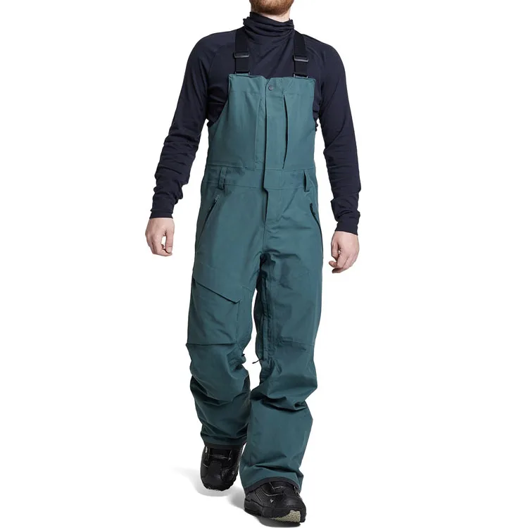 Custom Outdoor Snow Outfits Overall Snowboard Snow Pants Men Softshell Waterproof Ski Bib Pants